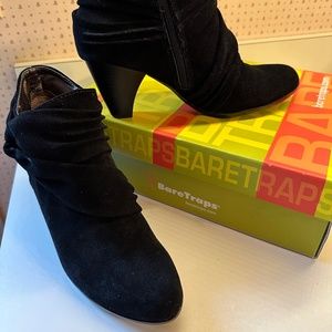 Black Suede Boots, 7.5 medium